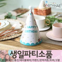 (주)파티해 생일파티 장식용품4 N-R - 모자 생일가면 왕관 토퍼 태슬 종이등, N09_생일파티고깔모자(5개입)-놀이동산