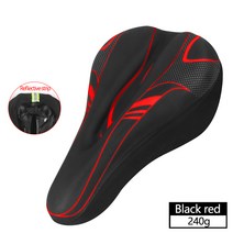 Xunting MTB 자전거 안장 덮개 도로의 편안한 통기성 슈퍼 자전거 안장 액세서리, ls 검붉은색