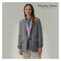 [써스데이아일랜드][Thursday Island] 여성 스트라이프 코쿤 자켓(T212MJK131W) 396631