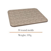 macaron mat 마카롱도안 마카롱 키트 탄소강 베이킹 팬 30/35 홀 마카롱 냄비 비 스틱 베이킹 트레이 DIY 몰드 베이킹 매트 케이크 장식 용품, [04] 30 Hole