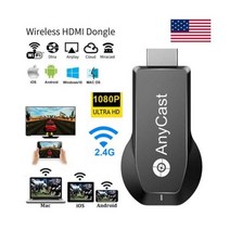 1080P HD WiFi 에어play HDMI 크롬캐스트 스틱 무선 DLNA AnyCast TV Dongle #US