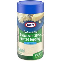 Kraft 크래프트 리듀스드 팻 파마산 파르메산 스타일 그레이티드 토핑 치즈 가루 8oz(227g) 2팩, 1개