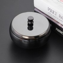 고급 스테인리스 재떨이 JY-023, 블랙, C