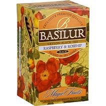바실루르 버라이어티 팩 과일차 Magic Fruits Collection 4 Varities of Fruits teas, 1개(1팩), Raspberry   Rosehip