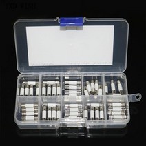 세라믹 퓨즈 키트 5mm x 20mm 0.25A 0.5A 1A 2A 3A 5A 8A 10A 15A 20A 250V 퓨즈 5x20 보호 보험 튜브 세트 50 개