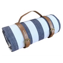 마켓플랜 가죽스트랩 피크닉 매트, 스트라이프