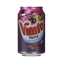 영국 Vimto Fizzy Drink Zero 빔토 피즈 드링크 제로 음료수 11.6oz(330ml) 6개입 3팩