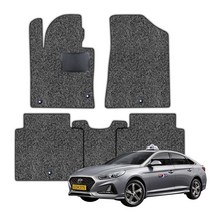 쏘나타 전차종 택시 LPG 잔디매트 카매트 풀세트 TX, 레드 (2열3장)분리형, YF쏘나타 LPG(09년9월-14년3월)