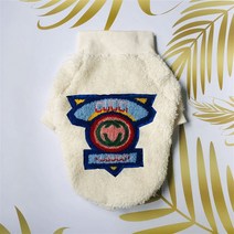 꽃소담 The dog clothes MLZC842 겨울 차오 타이 개 옷 따뜻한 양고기 봉제 지퍼 고양이 옷 브랜드 Diwei S Mi Fa 파이팅 애완 동물 스포츠웨어, 화이트, 이 모델은 작고 1 야드 더 큽니다.
