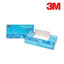 3M 니트릴위생장갑 프리미엄 다목적 위생 50매입, 프리미엄 니트릴장갑 S