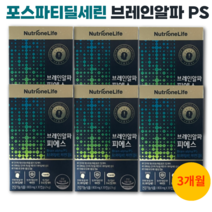 포스파티딜세린 뇌영양제 브레인알파피에스 두뇌건강 인지력 개선, 6박스(3개월분), 30캡슐, 6개