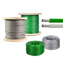 코팅와이어로프 M단위 이어서 재단판매 빨래줄 와이어코팅, 6mm(M당 가격)