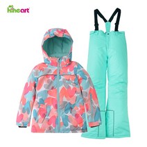 주니어스키복 키즈 아동 어린이 스키복 -30도 소년 소녀 스노우 보드 스키 복 방수 스노우 자켓 바지 겨울 야외 운동복 복 스키 복 279