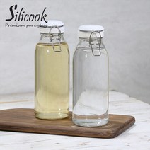 [실리쿡]유리저장용기 오일병700ml 2개, 단품