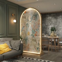 북유럽 파티션 전시 가벽 이미지월 파티션 거실 카페 식당 호텔 업소용, C타입 100x180cm 소나무
