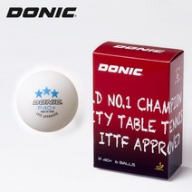 도닉 ABS탁구공 3성 P40+ ITTF 6입 시합구 경기용