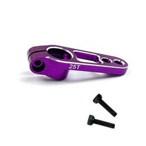 25t 알루미늄 rc 서보 arm horn for futaba savox xcore hl hsp hd power rc tools 표준 서보 모터 mg995 mg946r, 보라색 1 개