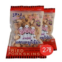 돼지껍데기 튀김 캡무 치차론, 60g, 2개
