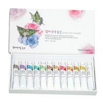 [알파색채] 염색물감7.5ml-12색/ 염색용물감
