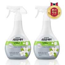 [KT알파쇼핑]샤프란케어 바이럭스 섬유탈취제 500ml 프레쉬자스민향 x 2개