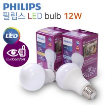 필립스 LED전구 bulb 12W E26 3000K 6500K 램프, 전구색, 1개