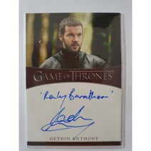 GAME OF THRONES (왕좌의 게임) THE IRON ANNIVERSARY 사인카드 JAMIE SIVES