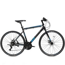 K2BIKE 하이브리드 자전거 크라이저H21D 700C 21단, 크라이저H21D 500 매트블랙+그레이, 미조립+소형공구