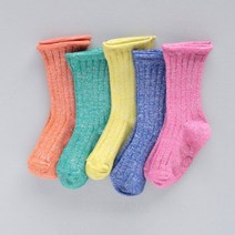 도레미 비비드글리터롤링삭스(5P) 아동 주니어 양말