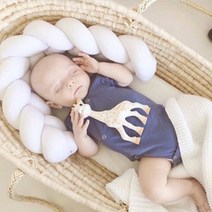 꽈배기 가드 데이베드 범퍼 아기침대 꾸미기 신생아 침대가드, 핑크콤보