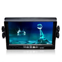 7인치 TFT LCD 모니터 DVD u자형 브래킷 탁상용 화면 HD 차양 커버 트럭 버스용 12-35V 시스템 포함, 한개옵션0