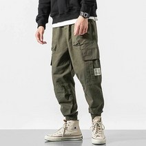 협력브랜드 남자 멋진 사복 패션 밑단 밴딩 캐주얼 조거 팬츠옷