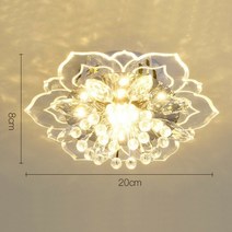 식탁등인테리어 인테리어주방등 카페조명 펜던트조명 포인트조명 크리에이티브 LED 크리스탈 꽃 샹들리에, 01 Warm white