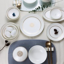 한국도자기본차이나 고은 예단반상기세트 16pcs, 예단포장