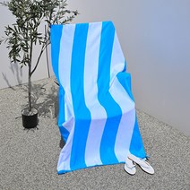 위크나인 특대형 비치타올 큰수건 오션타올, BLUE STRIPE, 1개