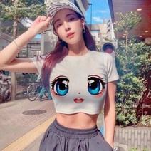 일본 고양이 티셔츠 일본계 슬림 그림 그래픽 예쁜 홍대 기본 프린팅 고급 스트리트