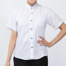 웰컴가운 여자 차이나카라 반팔셔츠 홀서빙복 유니폼 SE69
