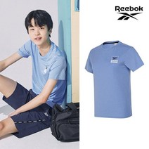 리복 키즈 NEW 리복키즈 주니어 클래식 반팔티셔츠 블루