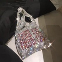 고마워요 스팽글 가방 여성 작은 토트 백 크리스탈 블링 블링 패션 레이디 버킷 핸드백 조끼 걸스 반짝이 지갑 브랜드