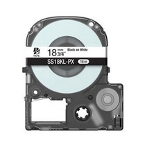 엡손 라벨테이프 SS18K-PX 18mmX9m 흰색 검정