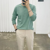 아도르클래식 MZ 포그니 9컬러 부드러운 터치 라운드 긴팔 니트