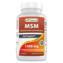 Best Naturals 베스트 내추럴스 MSM 1500mg 180정