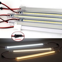 방송조명 유튜브 방송용 링라이트 촬영 조명 장비 제품 높은 밝기 30cm 40cm LED 엄밀한 빛 스트립 2835 형광 투광 튜브 바 산업 쇼케이스 디스플레이 램 694EA 4, 차가운 흰색, 40cm Milky Cover