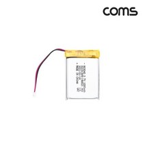Coms 803040 충전지배터리 리튬폴리머 3.7V 1000mAh UB918, 상세페이지 참조