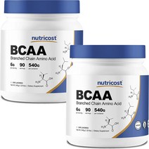 뉴트리코스트 BCAA 무맛, 2개, 540g