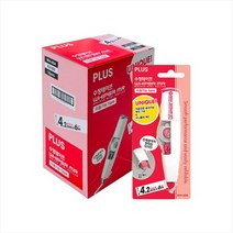 플러스 수정테이프 WH-604 본품 레드 / 2개 4개 5개 10개, WH-604 본품 4개