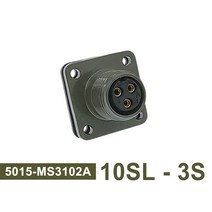 MS3106A 10SL-3 MIL-C 5015 원형 커넥터 STD 플러그 및 소켓 3102A 군용 사양, socket 3012 10SL-3S