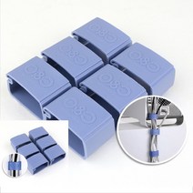 인터넷선정리 케이블타이푸는법 멀티탭선고정 충전기선정리 부착식 TV케이블선 클립 6P, 단일