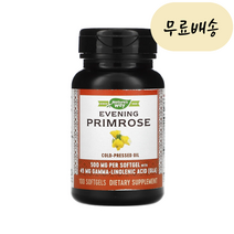 네이쳐스웨이 이브닝 프림로즈 500mg 감마리놀렌산 달맞이꽃 소프트젤 100개입, 1개, 100개
