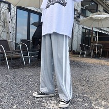 스타일리스트 제이 남성 와이드 운동복 바지