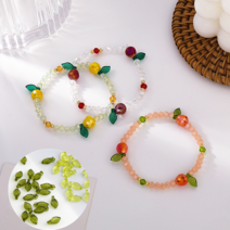 (10pcs)미니나뭇잎과일피치론델컷비즈